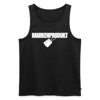 Feldjäger Soldat Militär Panzergrenadier - Männer Premium Bio Tank Top - Schwarz - Vorne - Michal (187cm)