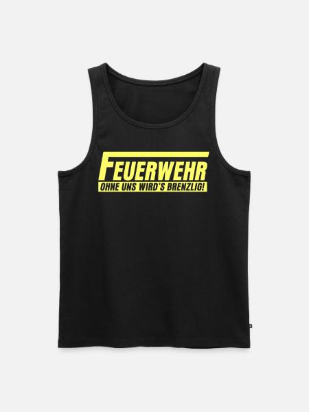 Jugendfeuerwehr Berufsfeuerwehr - Männer Premium Bio Tank Top - Schwarz