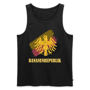 Deutschland Bananenrepublik - Männer Premium Bio Tank Top - Schwarz - Vorne - Michal (187cm)