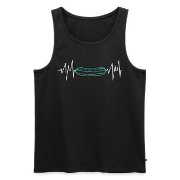 Gurken EKG Gurke - Männer Premium Bio Tank Top - Schwarz - Vorne - AI Model Male 178 light (178cm)