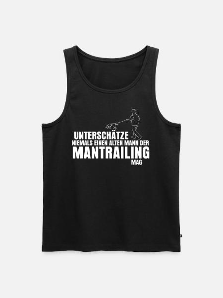 Mantrailing Hund Suchhund Mantrailer - Männer Premium Bio Tank Top - Schwarz