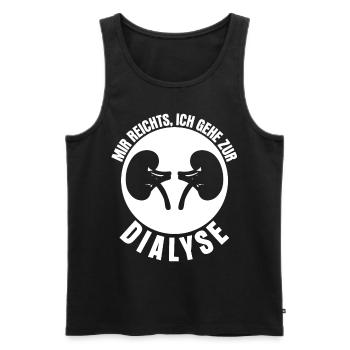 Dialyse Dialyseklinik Nieren - Männer Premium Bio Tank Top - Schwarz - Vorne - AI Model Male 178 light (178cm)