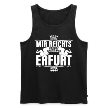 Erfurt Mir reichts Erfurter - Männer Premium Bio Tank Top - Schwarz - Vorne - AI Model Male 178 light (178cm)