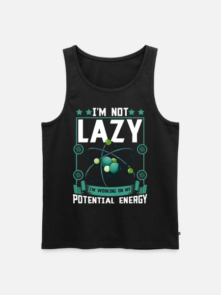 Science Physics Chemistry Lustig Scientist - Men's Premium Organic Tank Top - black