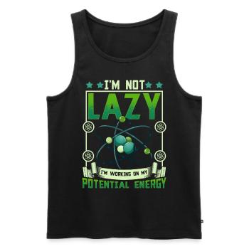 Science Physics Chemistry Lustig Scientist - Men's Premium Organic Tank Top - black - Front - Michal (187cm)