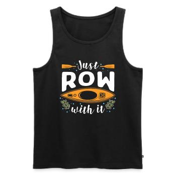Rudern Rudern Sie Einfach - Männer Premium Bio Tank Top - Schwarz - Vorne - Michal (187cm)