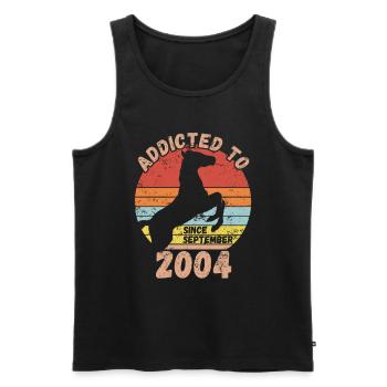 Birthday Horse Riding September 2004 - Men's Premium Organic Tank Top - black - Front - Michal (187cm)