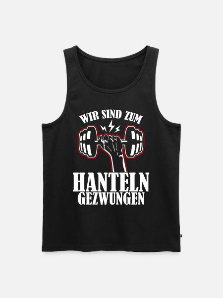 Strongman Bodybuilder Bodybuilding - Männer Premium Bio Tank Top - Schwarz