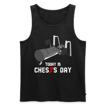 Bodybuilder Schach Fitness Strongman - Männer Premium Bio Tank Top - Schwarz - Vorne - Michal (187cm)