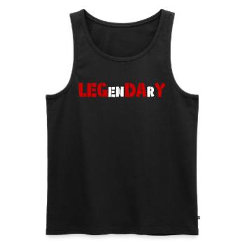Bodybuilder Gym Fitness Strongman - Männer Premium Bio Tank Top - Schwarz - Vorne - Michal (187cm)