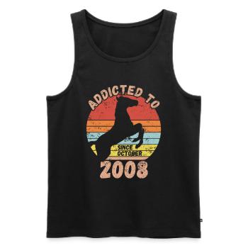 Birthday Horse Riding October 2008 - Men's Premium Organic Tank Top - black - Front - Michal (187cm)