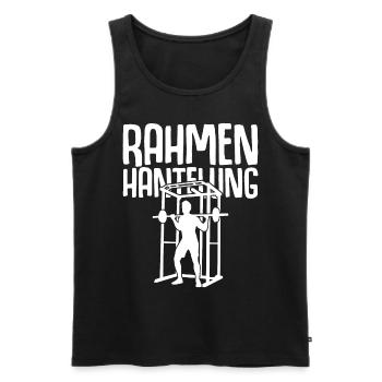 Strongman Gym Bodybuilder Bodybuilding - Männer Premium Bio Tank Top - Schwarz - Vorne - Michal (187cm)