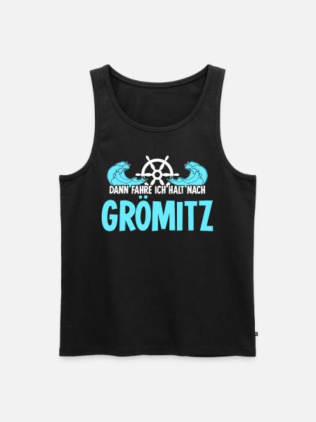 Grömitz Urlaub - Männer Premium Bio Tank Top - Schwarz