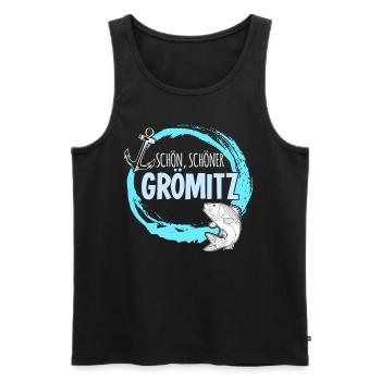 Grömitz Urlaub Ostsee - Männer Premium Bio Tank Top - Schwarz - Vorne - Michal (187cm)
