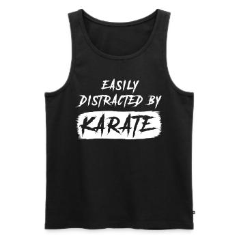 Karate Kung Fu Kampfsport - Männer Premium Bio Tank Top - Schwarz - Vorne - Michal (187cm)