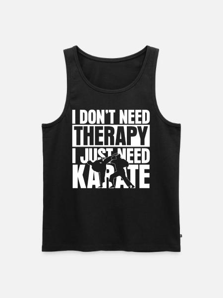 Karate saying karateka - Men's Premium Organic Tank Top - black