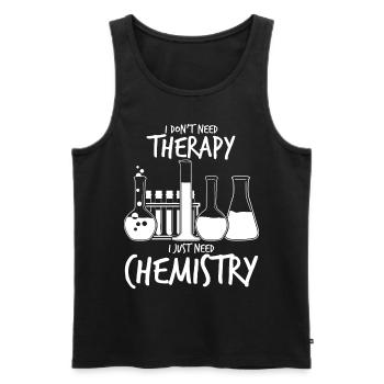 Chemist Chemistry Laboratory Chemical Technician - Men's Premium Organic Tank Top - black - Front - AI Model Male 178 light (178cm)