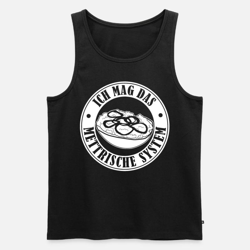 Mettbrötchen Hackfleisch Mettigel Mett - Männer Premium Bio Tank Top - Schwarz