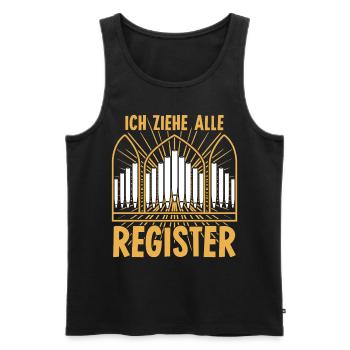 Orgel Register ziehen Orgelspieler - Männer Premium Bio Tank Top - Schwarz - Vorne - Michal (187cm)