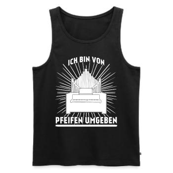 Orgel Pfeifen Orgelspieler Organist - Männer Premium Bio Tank Top - Schwarz - Vorne - Michal (187cm)