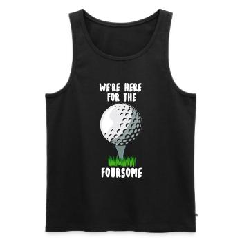 Golf Golfen lustiges Golfspieler - Männer Premium Bio Tank Top - Schwarz - Vorne - AI Model Male 178 light (178cm)