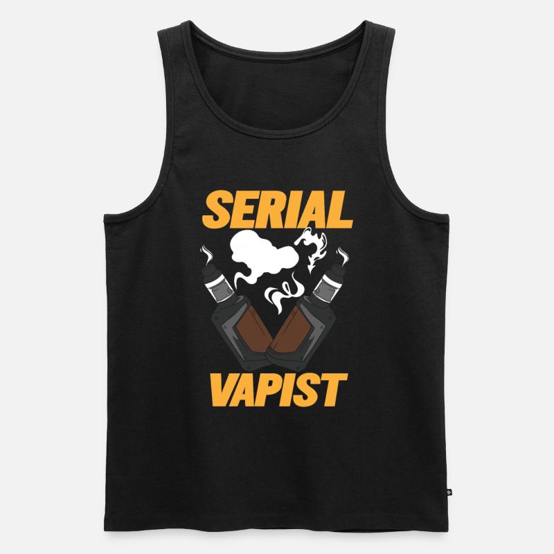 Vaping Serial Vapist E-zigarette - Männer Premium Bio Tank Top - Schwarz