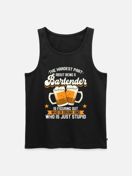 Bartender Barending - Men's Premium Organic Tank Top - black