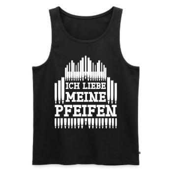Orgel Orgelspieler Organist Orgelbauer - Männer Premium Bio Tank Top - Schwarz - Vorne - Michal (187cm)
