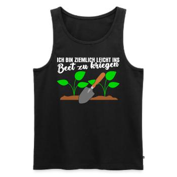 Garten Gärtner Galabauer Galabau - Männer Premium Bio Tank Top - Schwarz - Vorne - Michal (187cm)