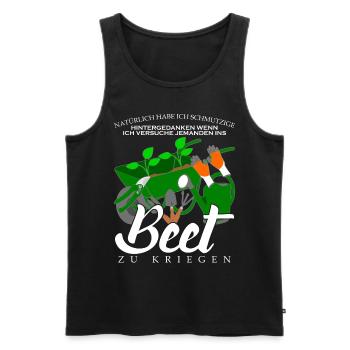 Garten Galabauer Galabau Gärtner - Männer Premium Bio Tank Top - Schwarz - Vorne - Michal (187cm)
