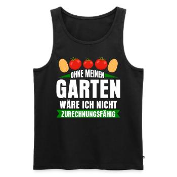 Galabauer Garten Galabau Gärtner - Männer Premium Bio Tank Top - Schwarz - Vorne - Michal (187cm)