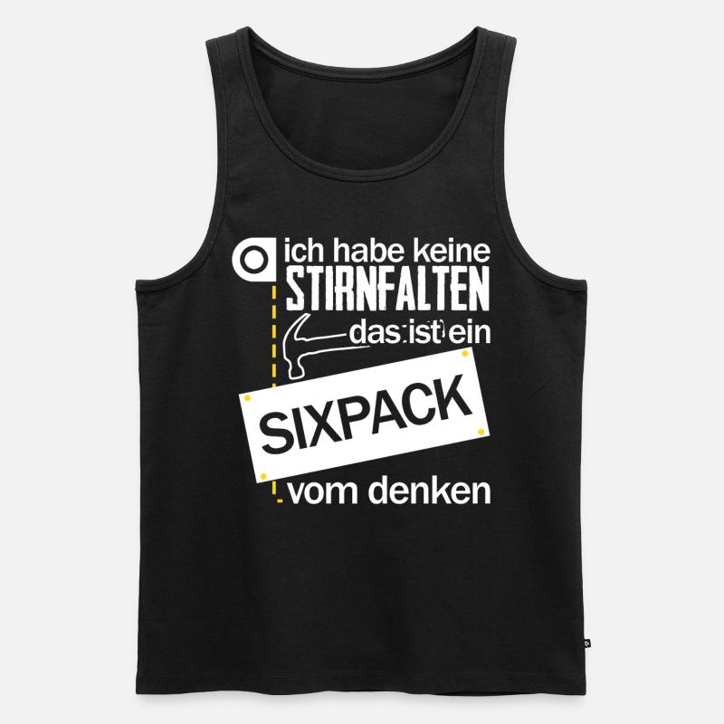 Handwerker Sixpack Handwerk - Männer Premium Bio Tank Top - Schwarz
