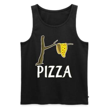Pizza Restaurant Pizza Maker Pizzaria - Men's Premium Organic Tank Top - black - Front - AI Model Male 178 light (178cm)