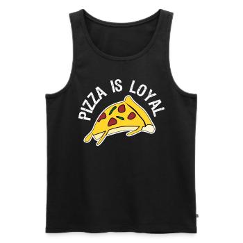 Pizza Food Pizza Baker Pizzaria - Men's Premium Organic Tank Top - black - Front - AI Model Male 178 light (178cm)