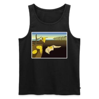 Pizza Pizza Maker Pizzaria - Men's Premium Organic Tank Top - black - Front - AI Model Male 178 light (178cm)
