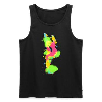 Gymnastics Gymnastics Gymnastics Gymnastics - Men's Premium Organic Tank Top - black - Front - Michal (187cm)