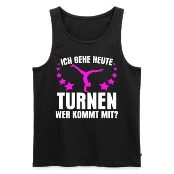 Turnen Gymnastik Turnerin - Männer Premium Bio Tank Top - Schwarz - Vorne - Michal (187cm)