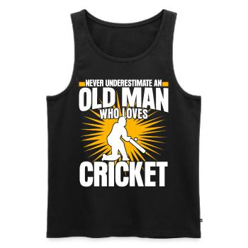 Cricket Cricketers Équipe de cricket - Débardeur bio Premium Homme - noir - Devant - Michal (187cm)