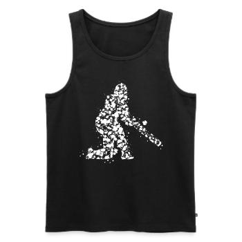 Cricket - Männer Premium Bio Tank Top - Schwarz - Vorne - Michal (187cm)