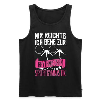 RSG Turnen Rhythmische Sportgymnastik - Männer Premium Bio Tank Top - Schwarz - Vorne - AI Model Male 178 light (178cm)
