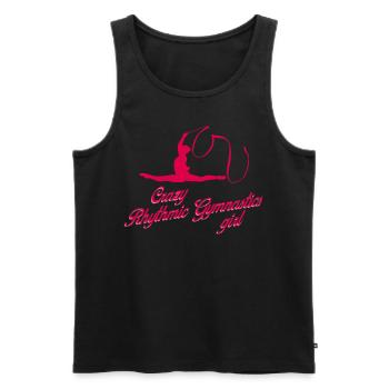 RSG Turnen Rhythmic Gymnastics - Männer Premium Bio Tank Top - Schwarz - Vorne - AI Model Male 178 light (178cm)