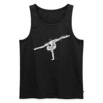 Turnen RSG Rhythmische Sportgymnastik - Männer Premium Bio Tank Top - Schwarz - Vorne - AI Model Male 178 light (178cm)