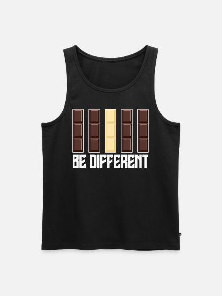 Chocolate Be different Chocolate - Men's Premium Organic Tank Top - black