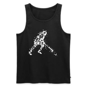 Joueurs de hockey sur gazon Hockey sur gazon - Débardeur bio Premium Homme - noir - Devant - Michal (187cm)