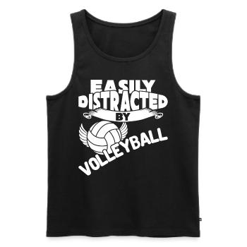 Volleyball Volleyballer - Männer Premium Bio Tank Top - Schwarz - Vorne - Michal (187cm)