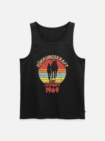 Führungskraft Reiten Geburtstag Dezember 1969 - Männer Premium Bio Tank Top - Schwarz