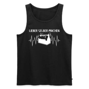 Heimwerker Selber machen Heimwerken - Männer Premium Bio Tank Top - Schwarz - Vorne - AI Model Male 178 light (178cm)