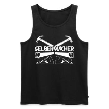 Heimwerken Selbermacher Heimwerker - Männer Premium Bio Tank Top - Schwarz - Vorne - AI Model Male 178 light (178cm)