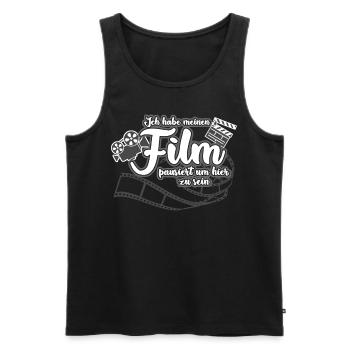 Kinofilme Kino Heimkino Filme Filmabend - Männer Premium Bio Tank Top - Schwarz - Vorne - AI Model Male 178 light (178cm)