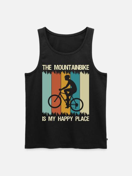Mountain biking Mountain biking - Men's Premium Organic Tank Top - black